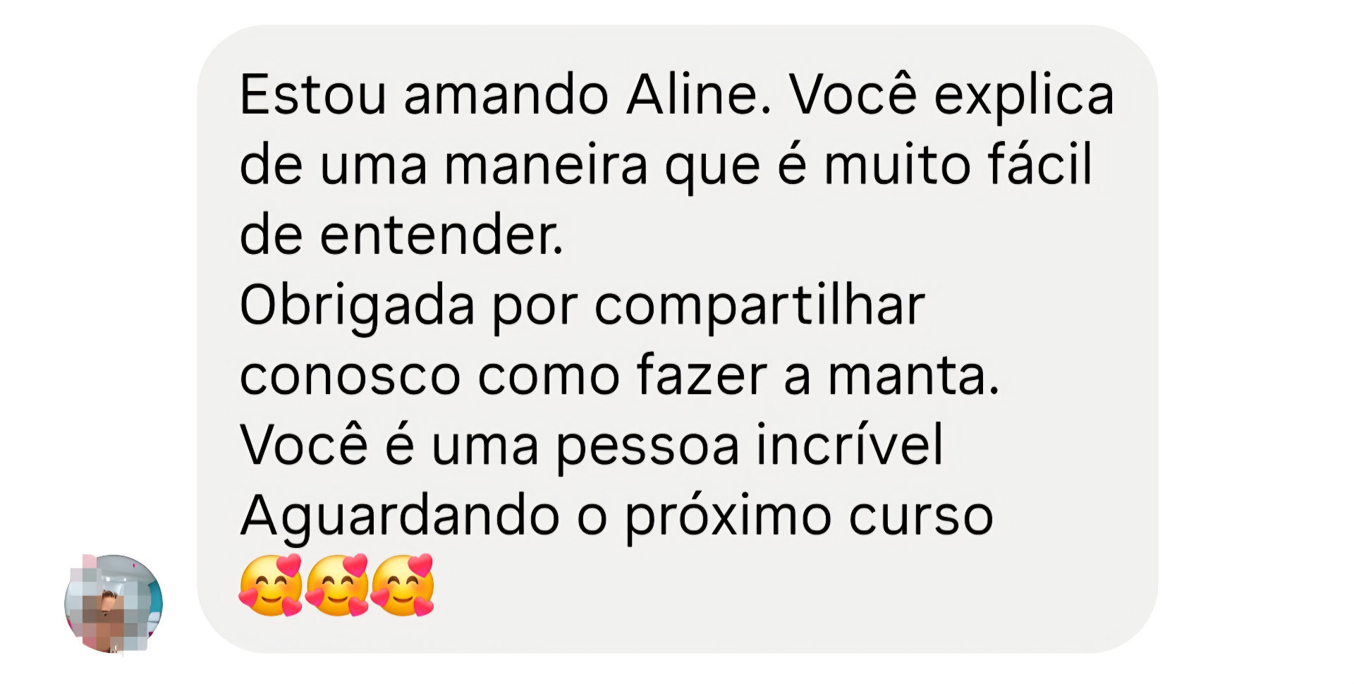 Aluna: estou amando Aline, explica de um jeito fácil